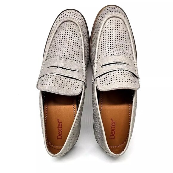 Dexter Gray Vegan Perforated Breathable Loafers Shoes Men\'s Size 11M main image 4